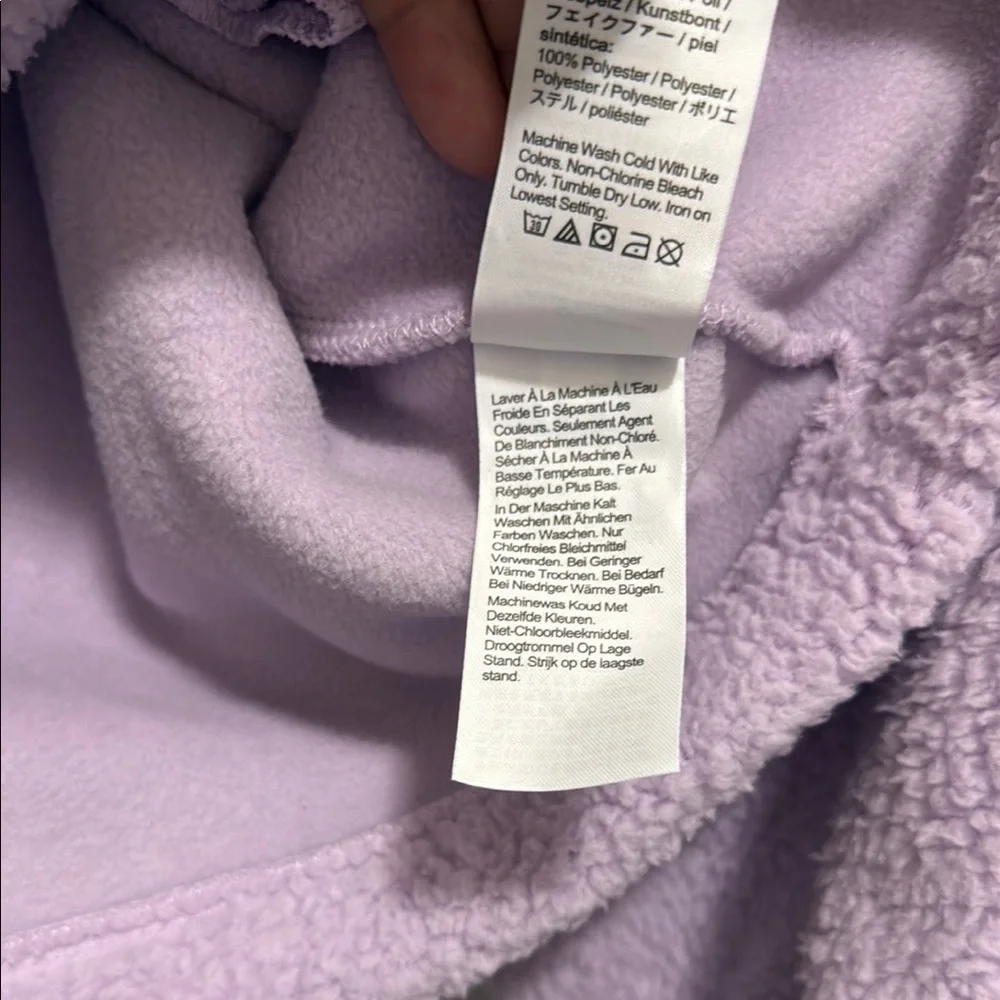 J. Crew Purple Puffer Jacket with Quilted Design